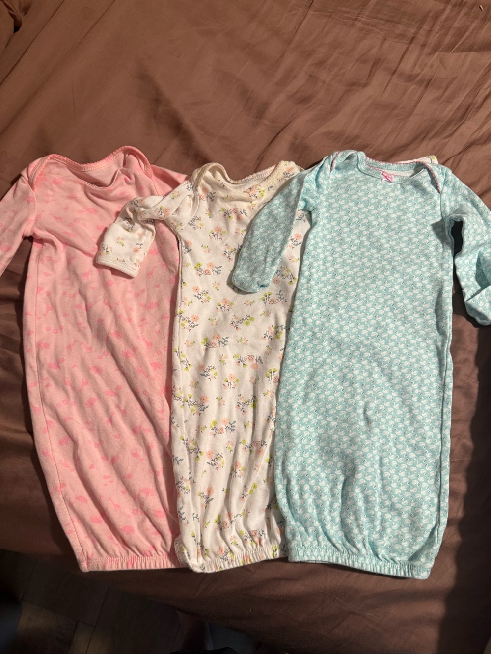 3 pack carters sleeper gowns Newborn
